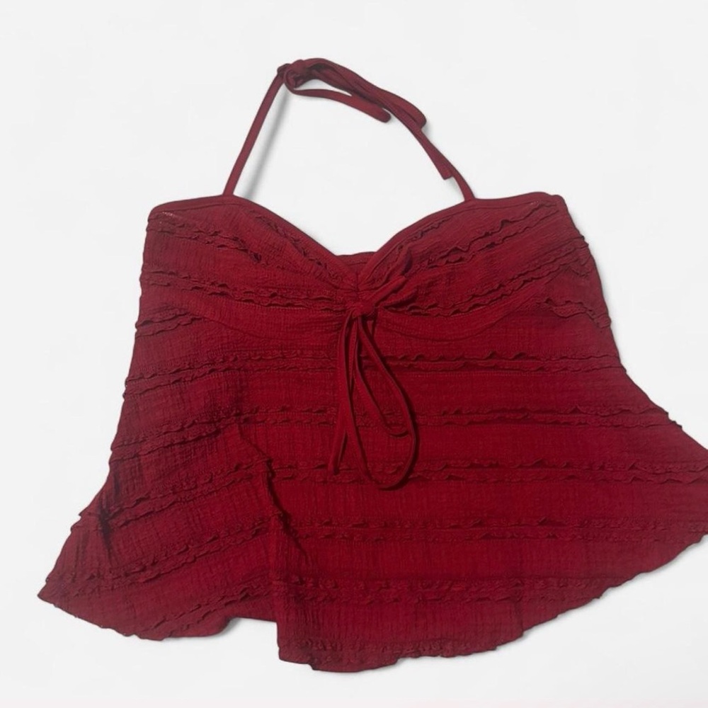 Red Halter Top